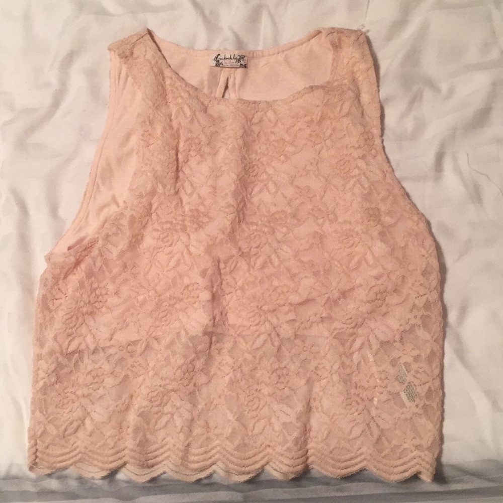 intimately free people lace cropped top.
